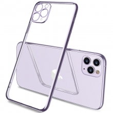 Прозрачный силиконовый чехол глянцевая окантовка Full Camera для Apple iPhone 11 Pro (5.8")