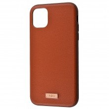 Чехол-кожаная накладка Kajsa Luxo Leather Case для Apple iPhone 11 Pro Коричневый - купить на Floy.com.ua