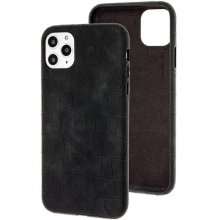 Кожаный чехол Croco Leather для Apple iPhone 11 Pro (5.8") Black - купить на Floy.com.ua