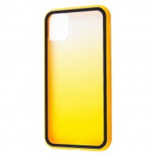 Защитный чехол для iPhone 11 Colorful Gradient Transparent Case (ТПУ + пластик) Желтый - купить на Floy.com.ua