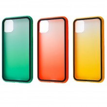 Защитный чехол для iPhone 11 Colorful Gradient Transparent Case (ТПУ + пластик)