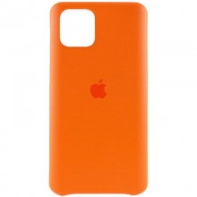 Уценка Кожаный чехол AHIMSA PU Leather Case Logo (A) для Apple iPhone 11 (6.1") Оранжевый - купить на Floy.com.ua