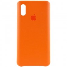 Кожаный чехол AHIMSA PU Leather Case Logo (A) для Apple iPhone XR (6.1") Оранжевый - купить на Floy.com.ua