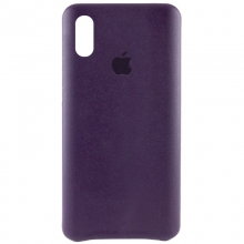 Кожаный чехол AHIMSA PU Leather Case Logo (A) для Apple iPhone XR (6.1") Фиолетовый - купить на Floy.com.ua