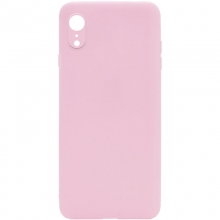 Силиконовый чехол Candy Full Camera для Apple iPhone XR (6.1") Розовый - купить на Floy.com.ua