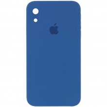 Чехол Silicone Case Square Full Camera Protective (AA) для Apple iPhone XR (6.1") Синий - купить на Floy.com.ua