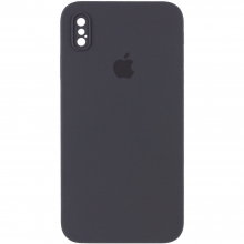 Чехол Silicone Case Square Full Camera Protective (AA) для Apple iPhone XS Max (6.5") Серый - купить на Floy.com.ua