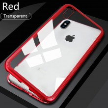 Чехол Magnetic Frame для iPhone Xs Max (магнитная накладка) Красный - купить на Floy.com.ua