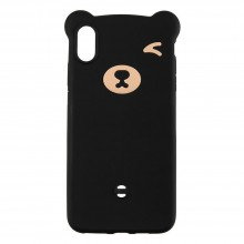 3D чехол Fashion Case Bear для iPhone Xs Max Черный - купить на Floy.com.ua