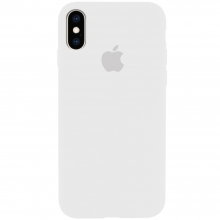 Чехол Silicone Case Full Protective (AA) для Apple iPhone X (5.8") / XS (5.8") Белый - купить на Floy.com.ua