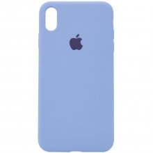 Чехол Silicone Case Full Protective (AA) для Apple iPhone X (5.8") / XS (5.8") Голубой - купить на Floy.com.ua