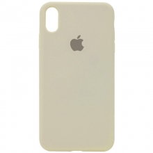 Чехол Silicone Case Full Protective (AA) для Apple iPhone X (5.8") / XS (5.8") Бежевый - купить на Floy.com.ua