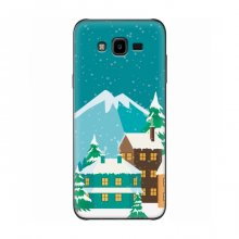 Рождественские Чехлы для Samsung J7 Neo, J701 (VPrint) Снежный город - купить на Floy.com.ua