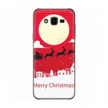 Рождественские Чехлы для Samsung J7 Neo, J701 (VPrint) Санта с оленями - купить на Floy.com.ua
