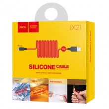 Дата кабель Hoco X21 Silicone MicroUSB Cable (1m) - купить на Floy.com.ua