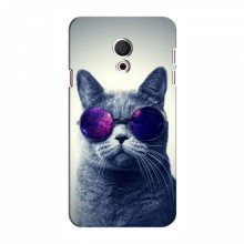 Чехол с принтом (на черном) для Meizu C9 (AlphaPrint) Кот в очках - купить на Floy.com.ua