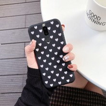 Чехол-бампер для Meizu Note 8 - Hearts Черный - купить на Floy.com.ua