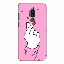 Чехол с принтом для Meizu Note 8 (AlphaPrint - Знак сердечка) - купить на Floy.com.ua