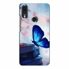 Чехол с печатью (Подарочные) для Meizu Note 9 (AlphaPrint) Бабочка синяя - купить на Floy.com.ua