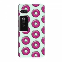 Чехлы с картинкой (Стильные) для Meizu Pro 7 (AlphaPrint) Розовые пончик - купить на Floy.com.ua