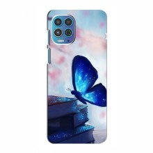 Чехол с печатью (Подарочные) для Motorola G100 (AlphaPrint) Бабочка синяя - купить на Floy.com.ua