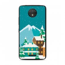 Рождественские Чехлы для Motorola Moto C XT1750 (VPrint) Снежный город - купить на Floy.com.ua