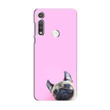 Чехол с принтом (Прикольные) для Motorola Moto G Fast (AlphaPrint) Собака на розовом - купить на Floy.com.ua