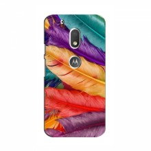 Чехлы с картинкой (Под настроение) для Motorola Moto G4 (AlphaPrint) Цветные перья - купить на Floy.com.ua