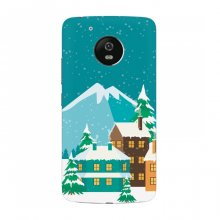 Рождественские Чехлы для Motorola Moto G5 (VPrint) Снежный город - купить на Floy.com.ua