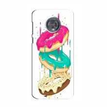 Чехол для Motorola Moto G6 Plus (AlphaPrint) с печатью (ПРОЗРАЧНЫЙ ФОН) Сочные пончики - купить на Floy.com.ua
