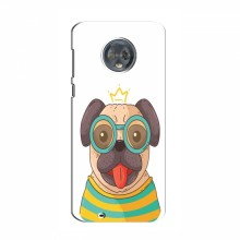 Чехол для Motorola Moto G6 Plus (AlphaPrint) с печатью (ПРОЗРАЧНЫЙ ФОН) Собака Король - купить на Floy.com.ua