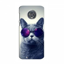 Чехол с принтом (на черном) для Motorola Moto G6 (AlphaPrint) Кот в очках - купить на Floy.com.ua