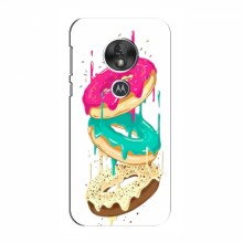 Чехол для Motorola Moto G7 Play (AlphaPrint) с печатью (ПРОЗРАЧНЫЙ ФОН) Сочные пончики - купить на Floy.com.ua