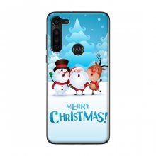 Рождественские Чехлы для Motorola Moto G8 Power (VPrint) merry christmas - купить на Floy.com.ua