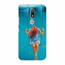 Чехлы с картинкой (Модные) для Motorola Moto M (AlphaPrint) Девушка на качели - купить на Floy.com.ua