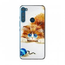 Чехлы с Котиками для Motorola One Fusion Plus (VPrint) Котик и мишка - купить на Floy.com.ua