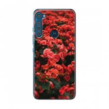 Чехлы с Цветами для Motorola One Fusion Plus (VPrint) Цветы красные - купить на Floy.com.ua