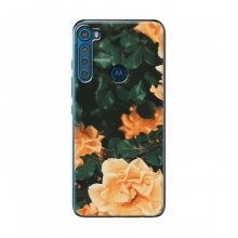 Чехлы с Цветами для Motorola One Fusion Plus (VPrint) Оранжевый цветок - купить на Floy.com.ua