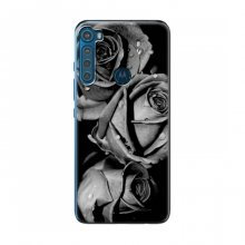Чехлы с Цветами для Motorola One Fusion Plus (VPrint) Черная роза - купить на Floy.com.ua