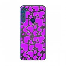 Чехлы для любимой на Motorola One Fusion Plus (VPrint) Pink hearts - купить на Floy.com.ua