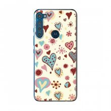Чехлы для любимой на Motorola One Fusion Plus (VPrint) Сердечки - купить на Floy.com.ua