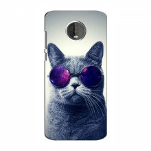 Чехол с принтом (на черном) для Motorola Z4 (AlphaPrint) Кот в очках - купить на Floy.com.ua