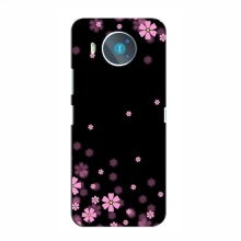 Чехол с принтом (Дизайнерские) для Nokia 8.3 (AlphaPrint) Розовое цветение - купить на Floy.com.ua