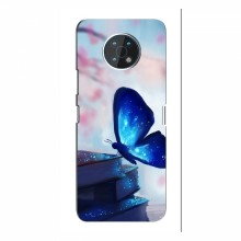 Чехол с печатью (Подарочные) для Nokia G50 (AlphaPrint) Бабочка синяя - купить на Floy.com.ua