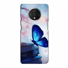 Чехол с печатью (Подарочные) для OnePlus 7T (AlphaPrint) Бабочка синяя - купить на Floy.com.ua