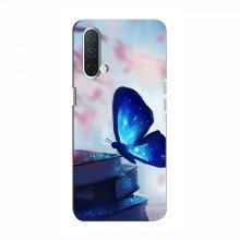 Чехол с печатью (Подарочные) для OnePlus Nord CE 5G (AlphaPrint) Бабочка синяя - купить на Floy.com.ua