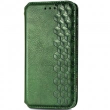 Кожаный чехол книжка GETMAN Cubic (PU) для Oppo A52 / A72 / A92 Зеленый - купить на Floy.com.ua