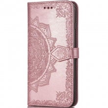 Кожаный чехол (книжка) Art Case с визитницей для Oppo A5s / Oppo A12 Розовый - купить на Floy.com.ua