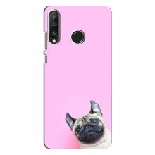 Чехол с принтом (Прикольные) для Huawei P30 Lite / Nova 4e (AlphaPrint) Собака на розовом - купить на Floy.com.ua