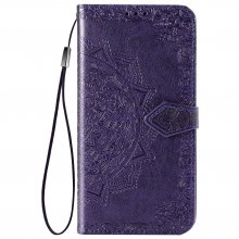 Кожаный чехол (книжка) Art Case с визитницей для Xiaomi Poco M3 Фиолетовый - купить на Floy.com.ua
